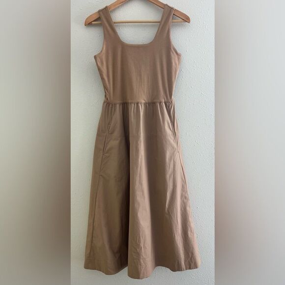 NWOT Everlane The Supima® Jersey Riviera Dress in Tiger’s Eye Size XS - Picture 3 of 13